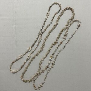 Lot of 3 -  Mixed Small Shell Lei‎ Necklace Islands Accessories Puka Mollusks